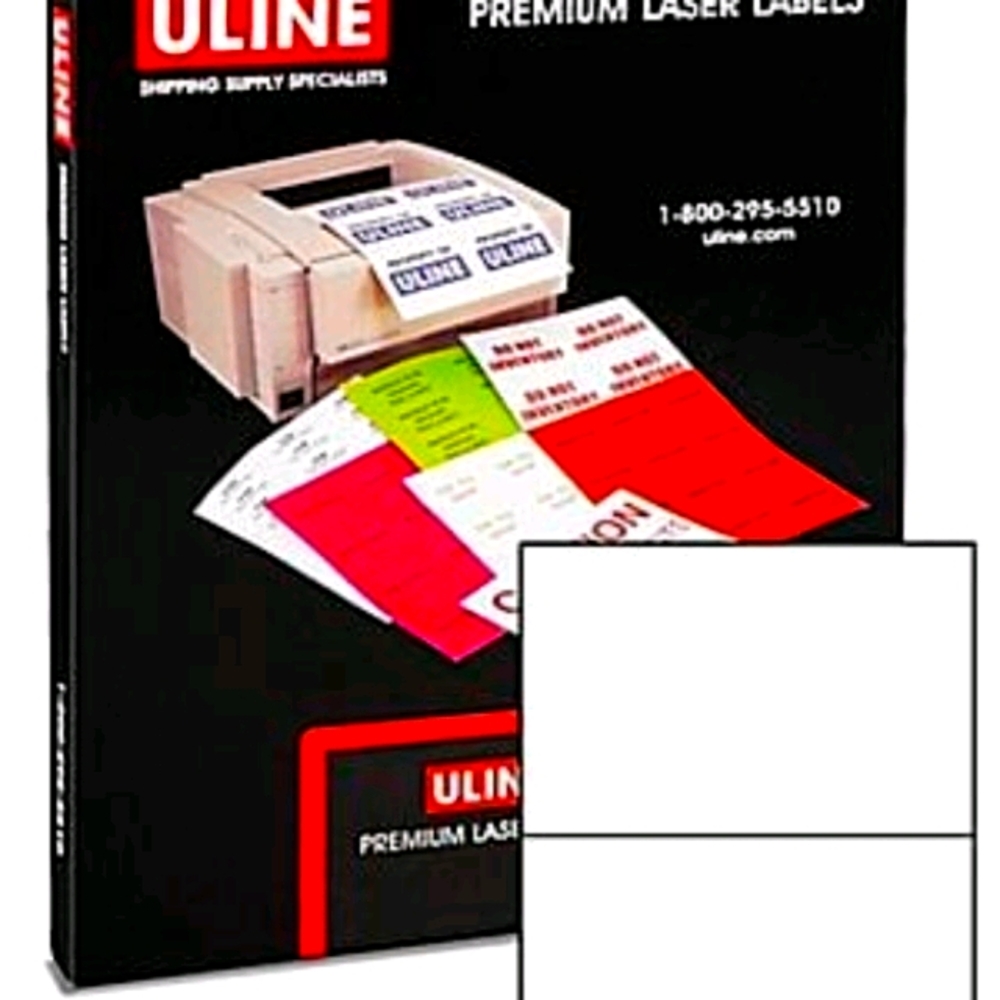 100 Blank shipping labels for inkjet/laser